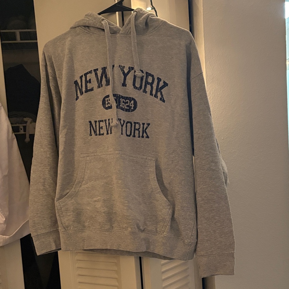 Gray New York Hoodie